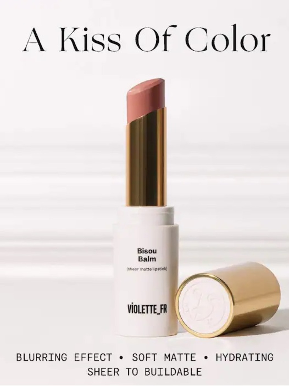VIOLETTE_FR Bisou Balm Sheer Matte Lipstick Calisson - Picture 4 of 9